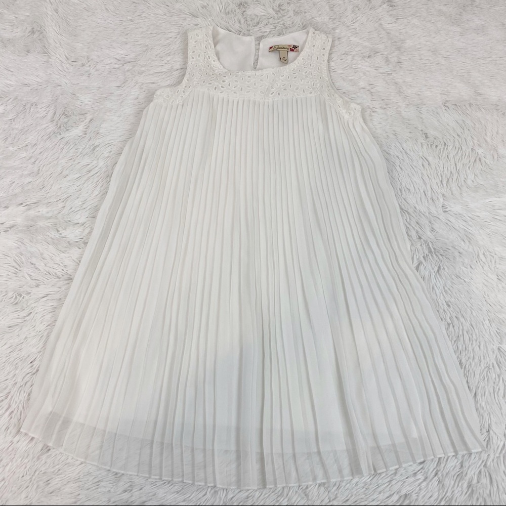Speechless sleeveless pleated a line dress chiffon round neck